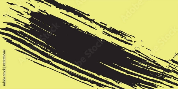 Fototapeta Black brush stroke set isolated on background. Paint brush stroke vector for ink paint, grunge design element, dirt banner, watercolor design, dirty texture. Trendy brush stroke, vector illustration