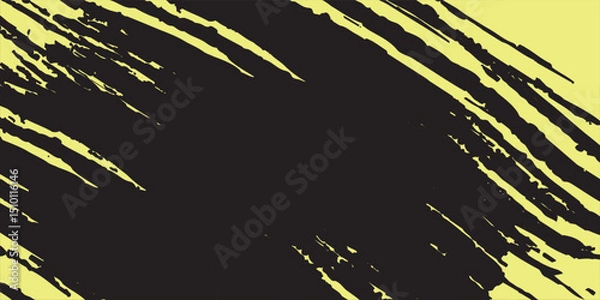 Fototapeta Black brush stroke set isolated on background. Paint brush stroke vector for ink paint, grunge design element, dirt banner, watercolor design, dirty texture. Trendy brush stroke, vector illustration