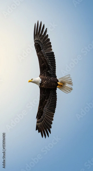 Obraz Bald Eagle Flying in Sky