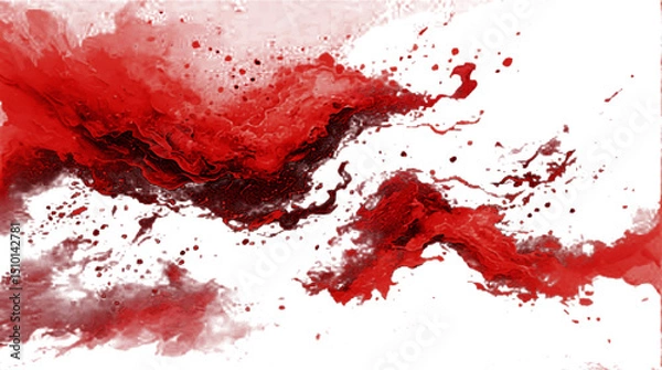 Fototapeta red paint splashes background