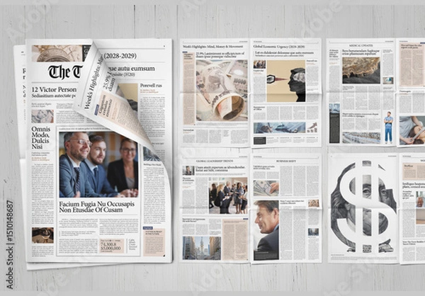 Obraz Newspaper Template