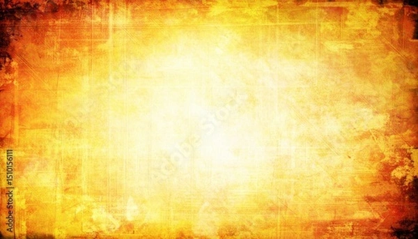 Fototapeta Radiant abstract background digital art bright yellow texture energetic atmosphere wide angle view modern design concepts