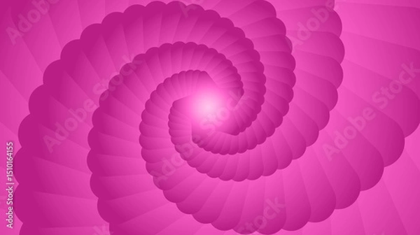 Obraz Abstract pink and purple background with natural spiraling geometric fibonacci pattern, banner for psychology and spiritual development with golden ratio grid.