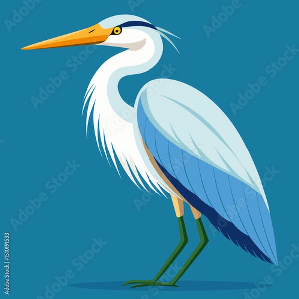 Fototapeta great blue heron