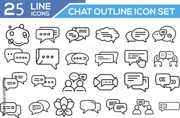Fototapeta Social media icons set, This is an editable vector icon set