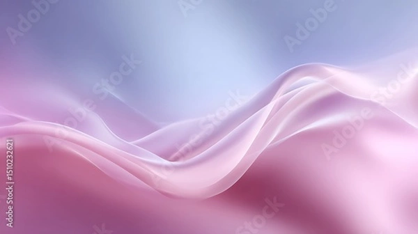 Fototapeta Flowing soft textures abstract background digital art ethereal feel close-up serenity and calmness