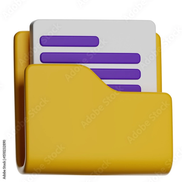 Obraz Common folder icon representing file management, useful for web, app, and digital organization interfaces.