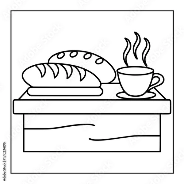 Obraz vector illustration of coloring pages