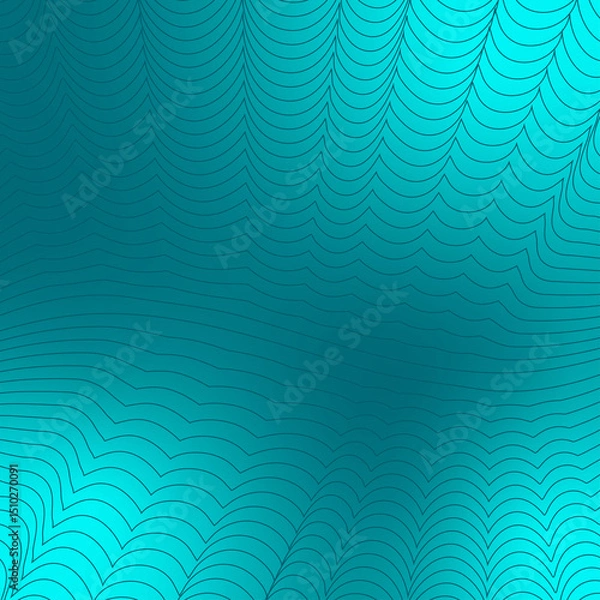 Obraz A blue background with a pattern of waves