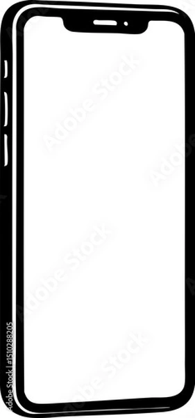Fototapeta Phone vector on white background