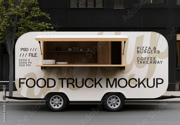 Obraz Food Truck Branding Mockup