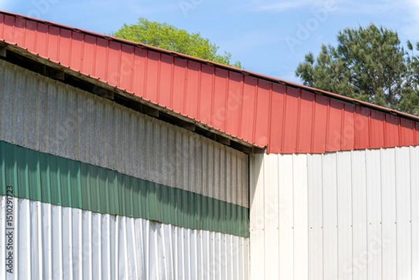 Obraz A building colorful metal walls