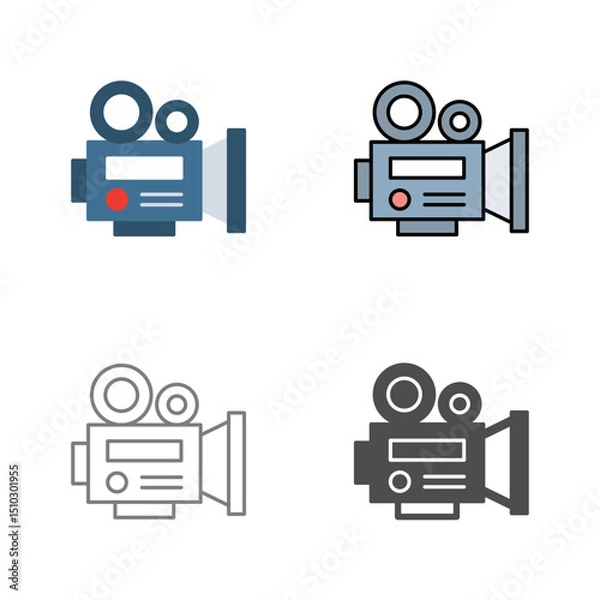 Obraz Video Camera Vector Icon