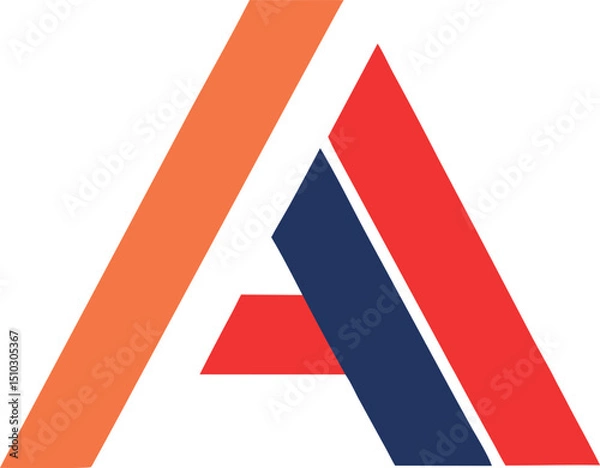 Obraz Red Letter A logo