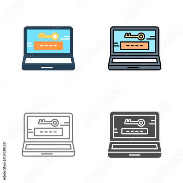 Obraz Password Vector Icon