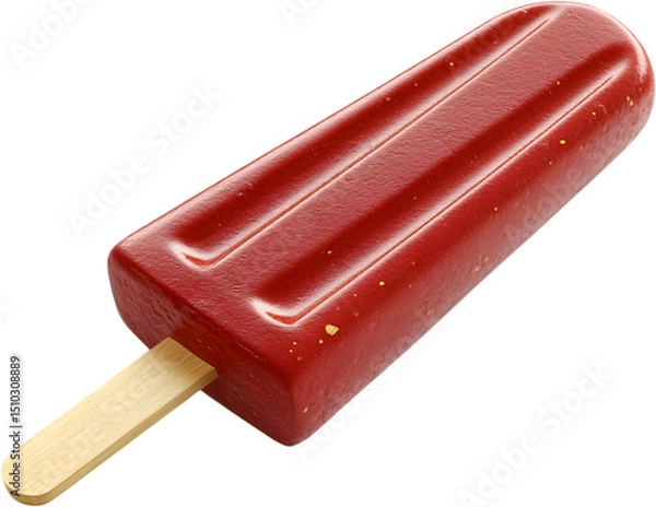 Fototapeta Set of Pink Ice Cream Popsicles PNG – Sweet Summer Frozen Treats Isolated on Transparent Background for Food Design, Dessert Illustrations, and Refreshing Snack Projects