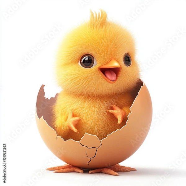 Obraz easter chick with egg