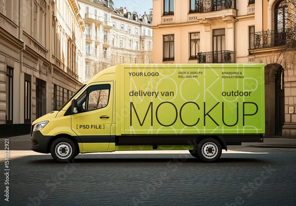 Obraz Delivery Van  Branding Mockup