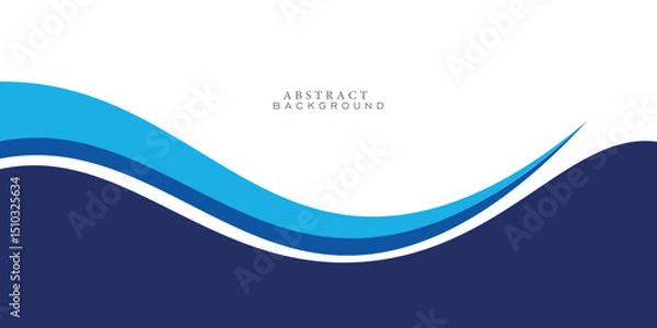 Obraz abstract blue wave background. eps10