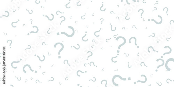 Obraz vector blue question marks on white background