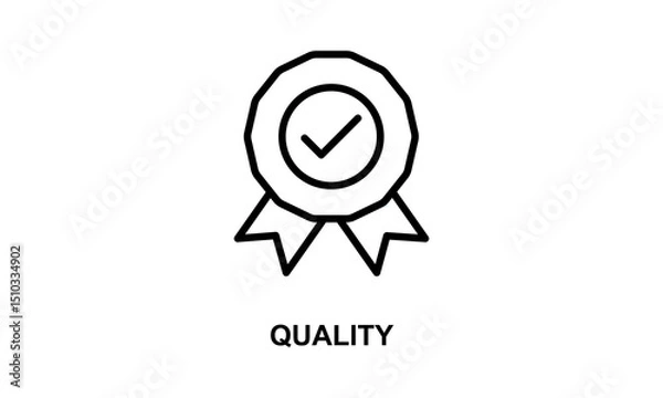 Fototapeta Quality Vector Icon Isolated On White Background