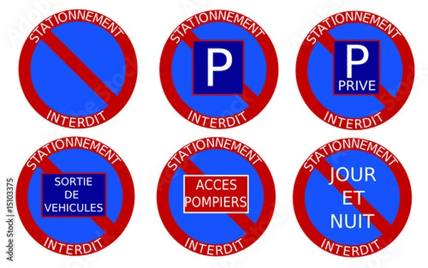 Obraz Interdit de stationner