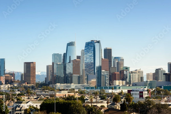 Obraz Downtown Los Angeles at sunny day