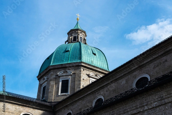 Fototapeta Facade of the Cathedral of Salzburg, Austria