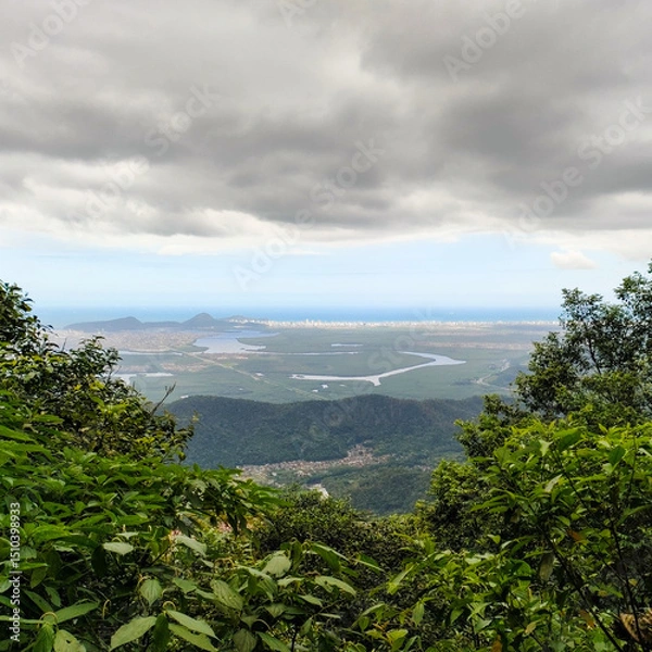 Fototapeta view from the top of the mountain