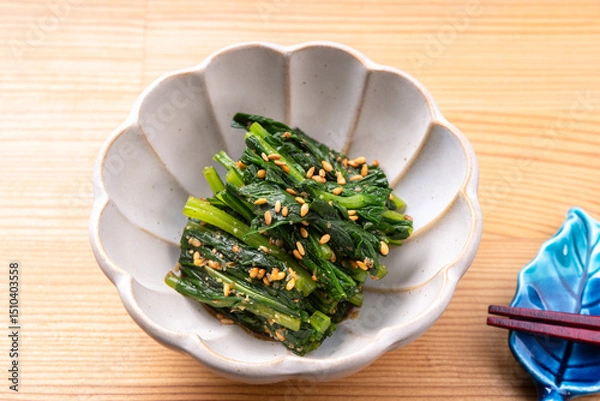 Obraz 春菊の胡麻和え