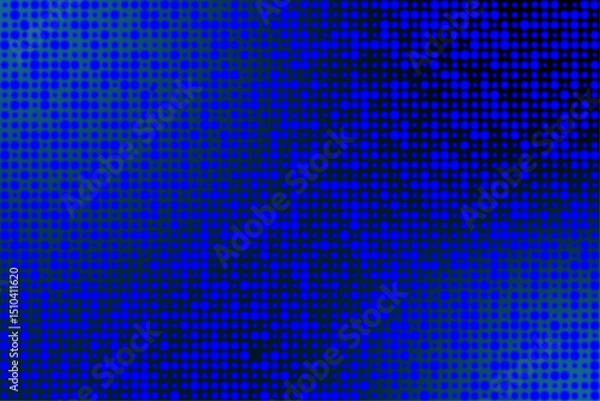 Fototapeta 青いグラデーションとドットパターンの抽象背景 | Abstract Background with Blue Gradient and Dot Pattern