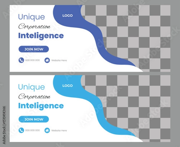 Obraz  vector business promotion and creative web banner design template
