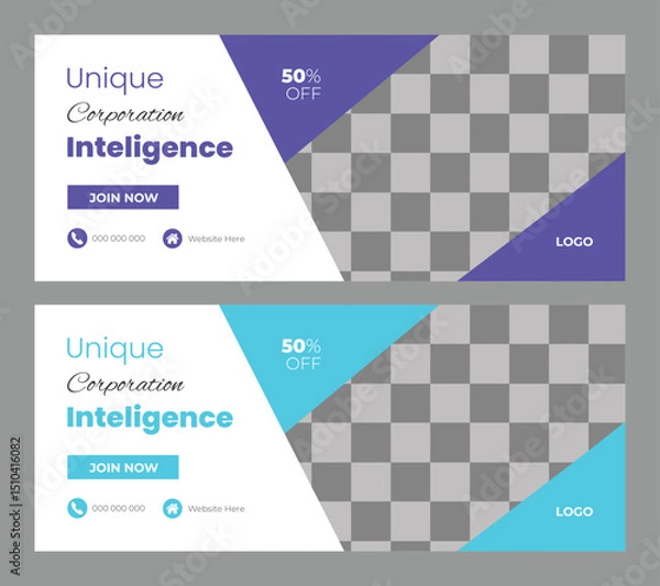 Obraz  Business web banner design
