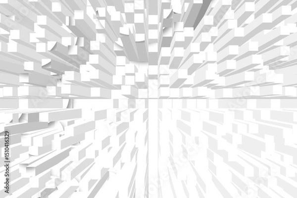 Fototapeta 四角い支柱の抽象背景