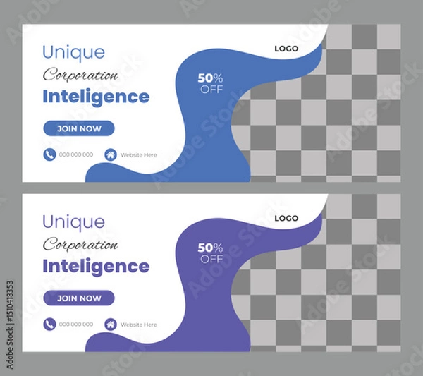 Obraz  Business Web banner design
