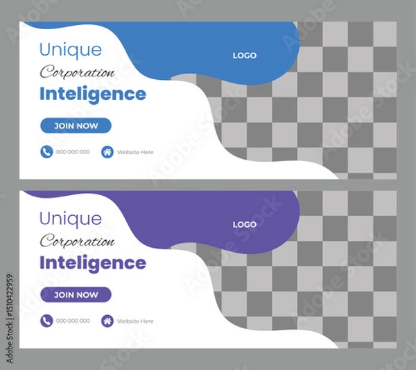 Obraz  Business web banner design
