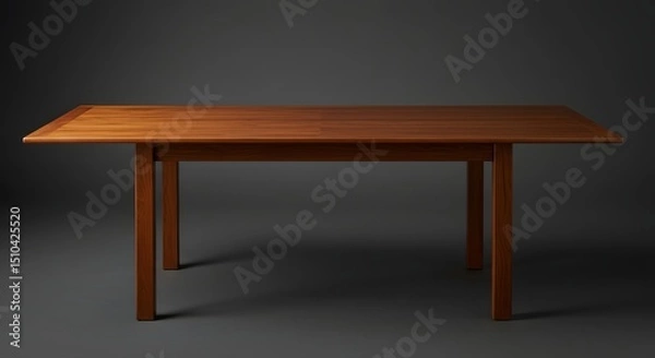 Obraz wooden table isolated on white