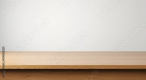 Obraz empty wooden shelf