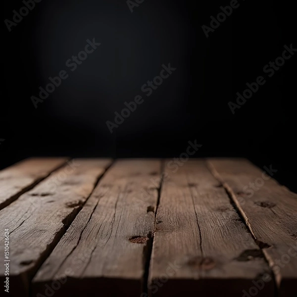 Obraz old wooden table