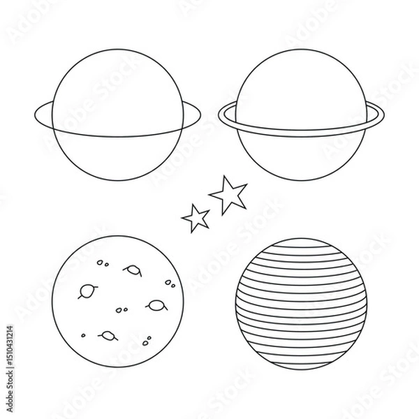 Obraz planets and stars