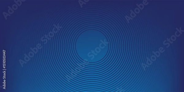 Obraz Bright blue dynamic abstract vector background with diagonal lines. 3d cover of business presentation banner for sale event night party. Fast moving soft circle wave line stripe decoration
