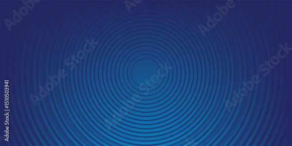 Obraz Bright blue dynamic abstract vector background with diagonal lines. 3d cover of business presentation banner for sale event night party. Fast moving soft circle wave line stripe decoration