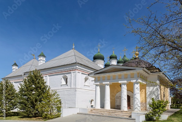 Fototapeta The Astrakhan Kremlin. The Trinity Monastery with a refectory and the Cyril Chapel. Astrakhan, Russia