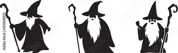 Obraz Wizard with Staff icon