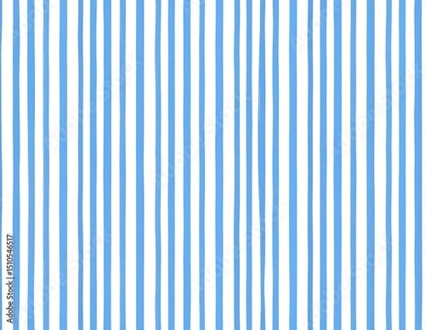 Obraz HandDrawn Light Blue and White Vertical Stripes Pattern Background (2)