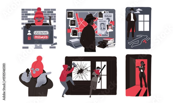 Obraz Urban Heist Scene A Captivating and Thrilling Visual Narrative That Grabs Attention and Interest