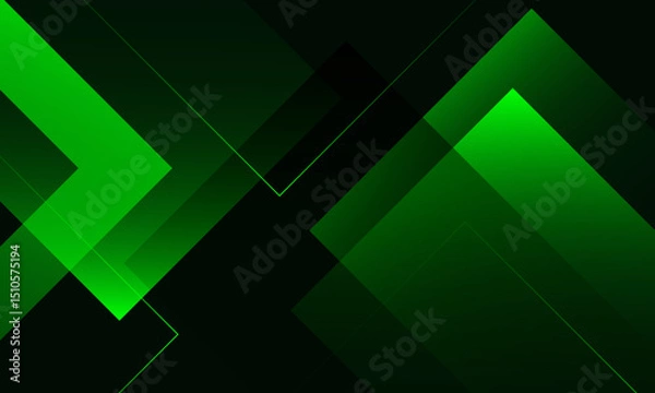 Fototapeta Abstract green background with lines. Eps10 vector