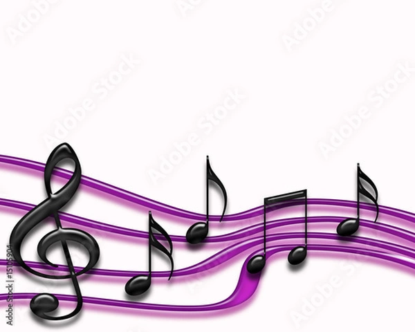 Fototapeta Purple musical bars