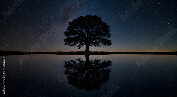 Obraz sunset over the river