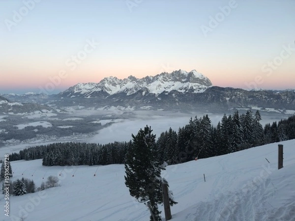 Fototapeta winter mountain landscape
